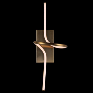 Sketch 9" Minimalist Metal Integrated LED Vanity Light Sconce - JONATHAN Y
